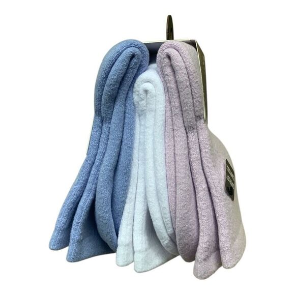 Adidas Women’s Cushioned Crew Socks 3-Pack Lavender, White, Blue Size 5 – 10 - Picture 3 of 3